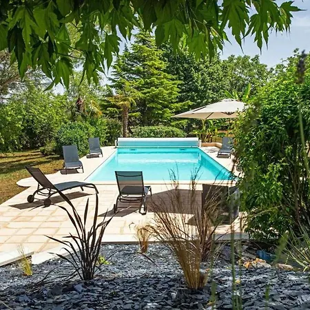 בית נופש La Du Trel - L'echappee Belle Au Vert Avec Piscine Chauffee Campagnac (Tarn)